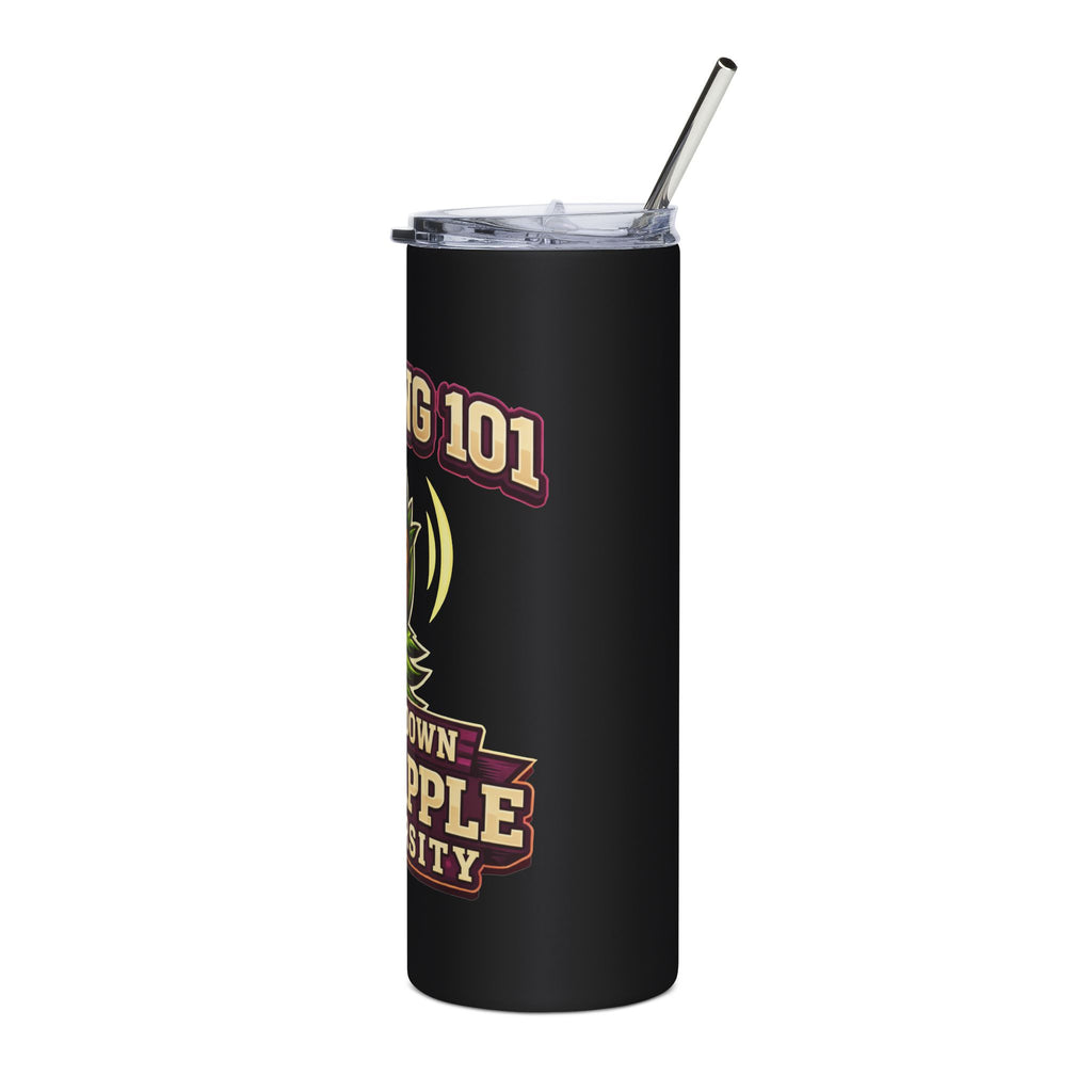 Pineapple University 20oz Stainless Tumbler — 'Upside-Down Pineapple' Cocktail & Travel Cup