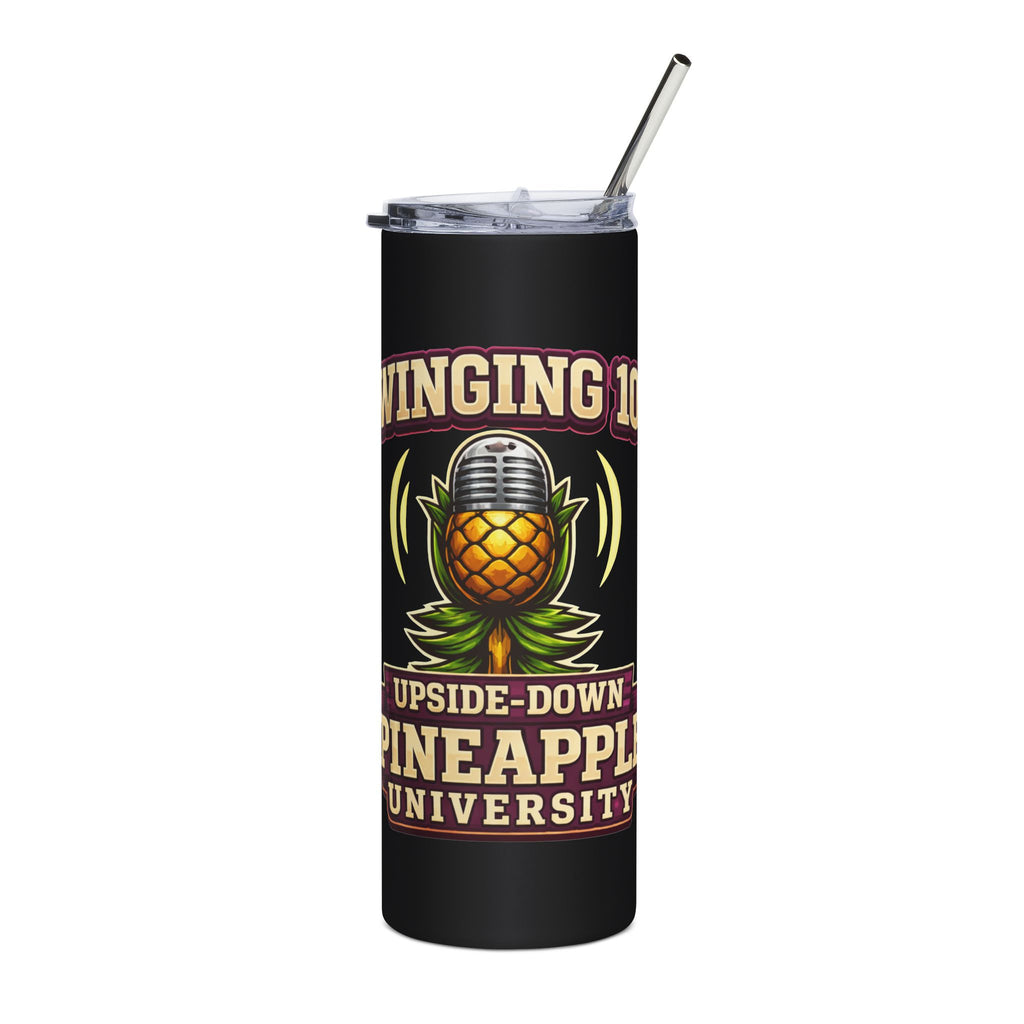 Pineapple University 20oz Stainless Tumbler — 'Upside-Down Pineapple' Cocktail & Travel Cup