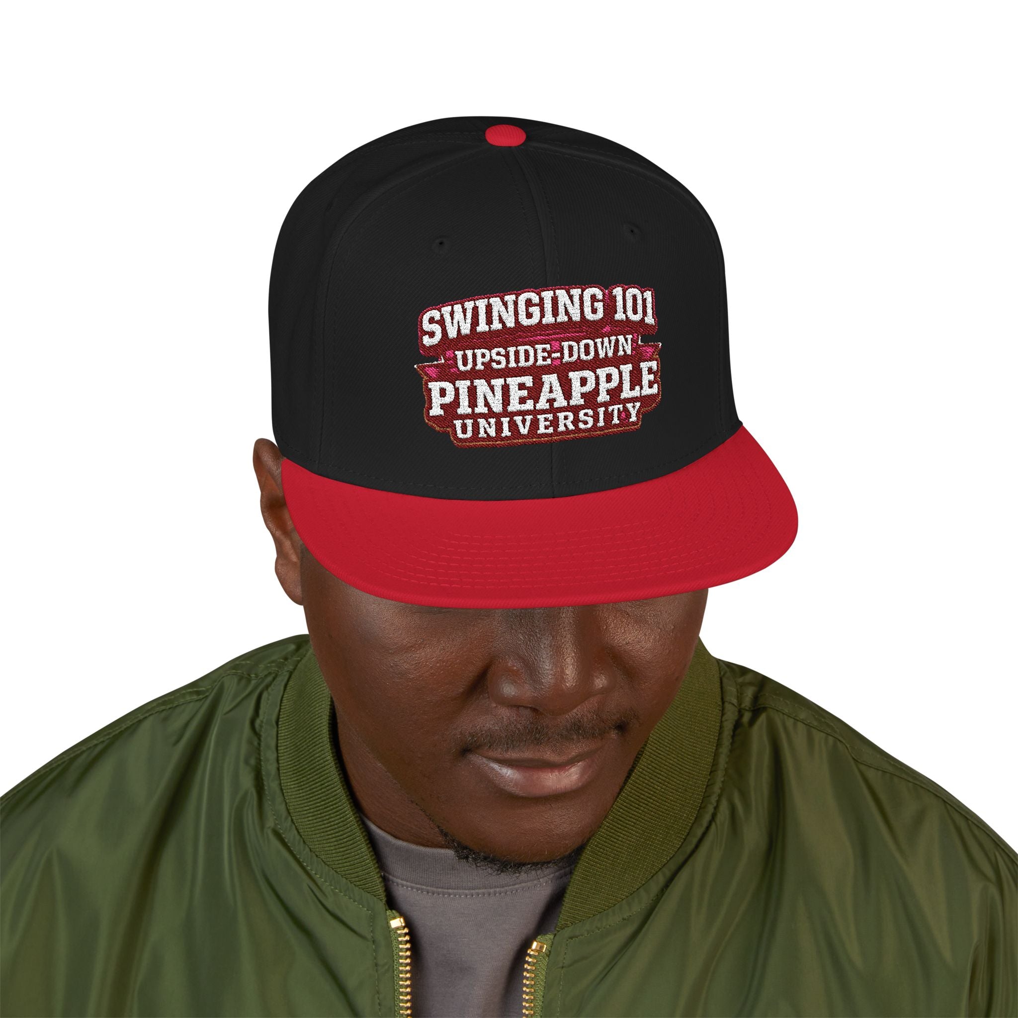 Embroidered Swinging 101 University Snapback Hat — Urban College-Style