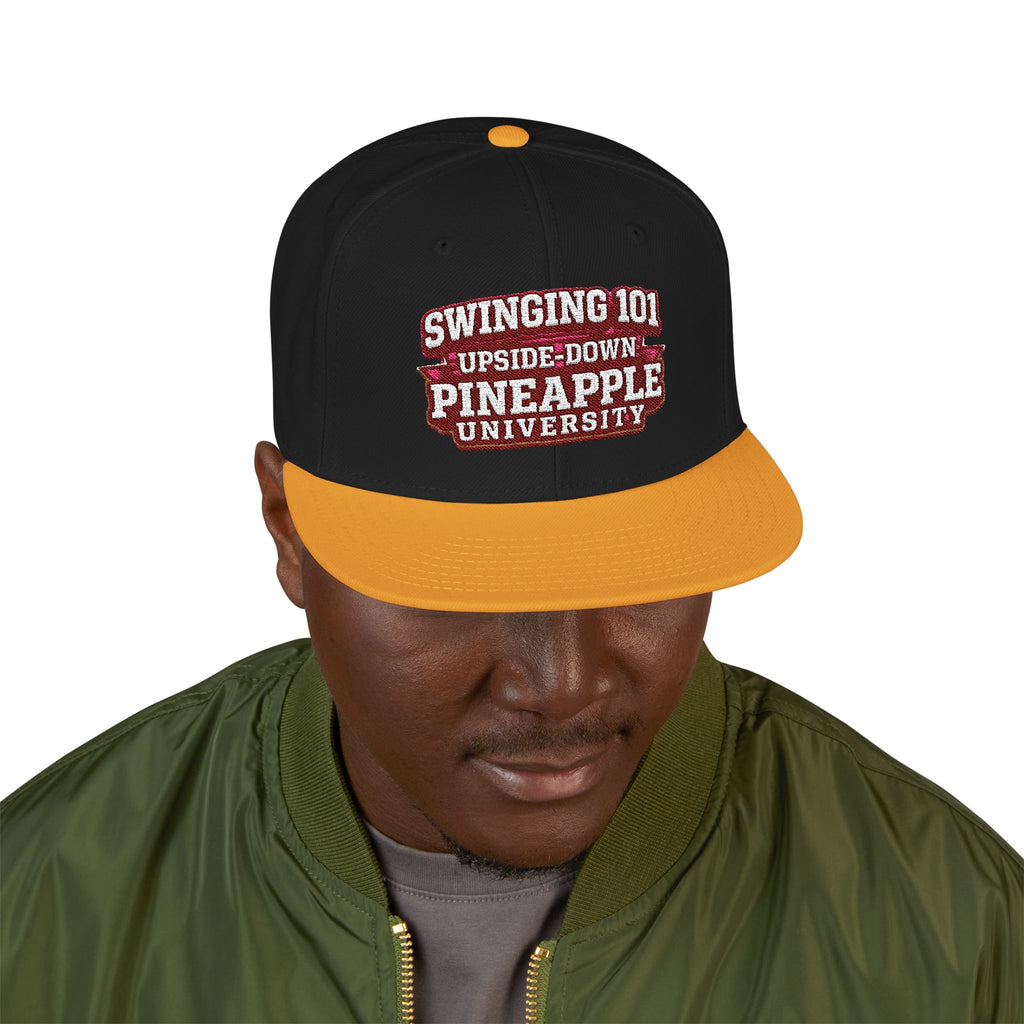 Embroidered Swinging 101 University Snapback Hat — Urban College-Style