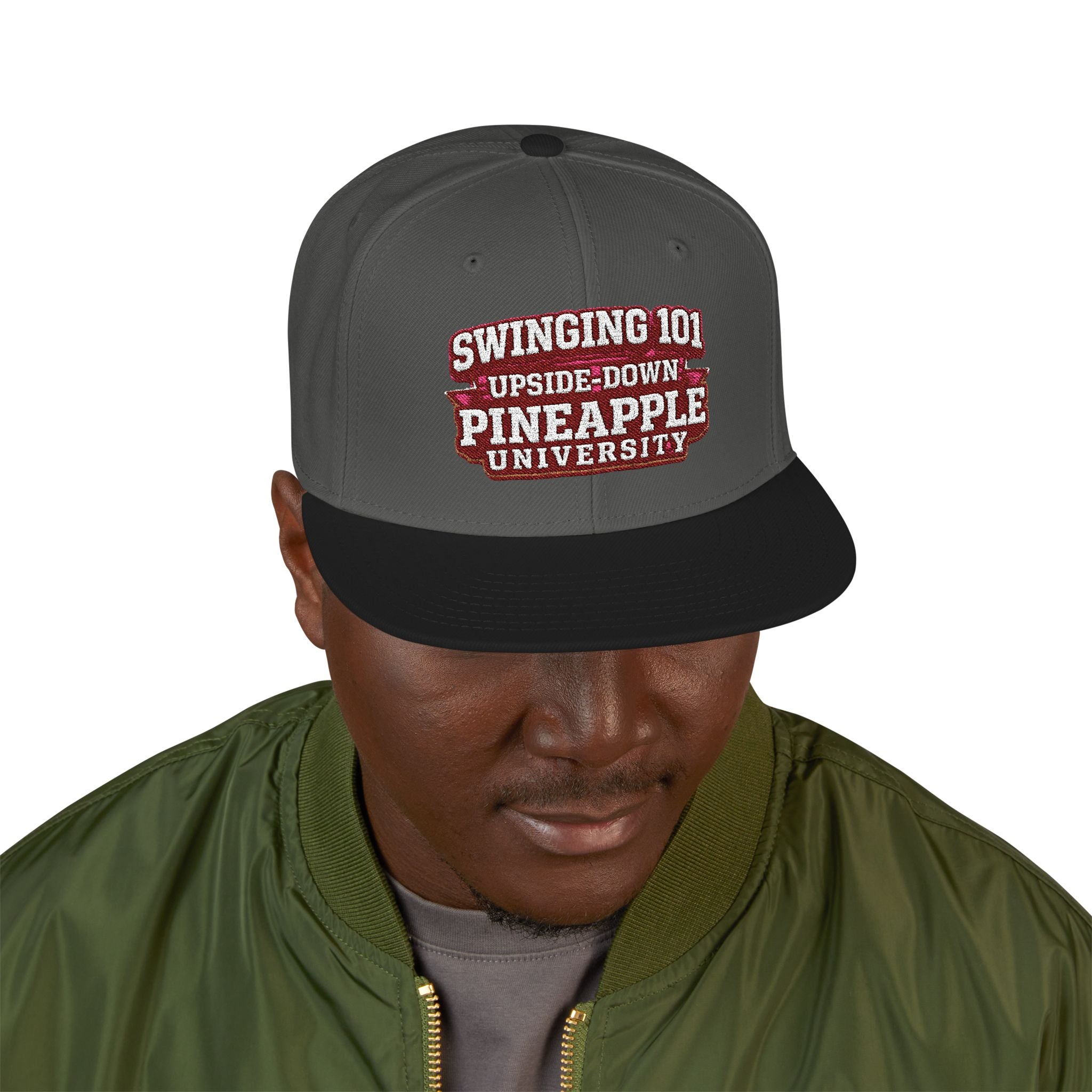 Embroidered Swinging 101 University Snapback Hat — Urban College-Style