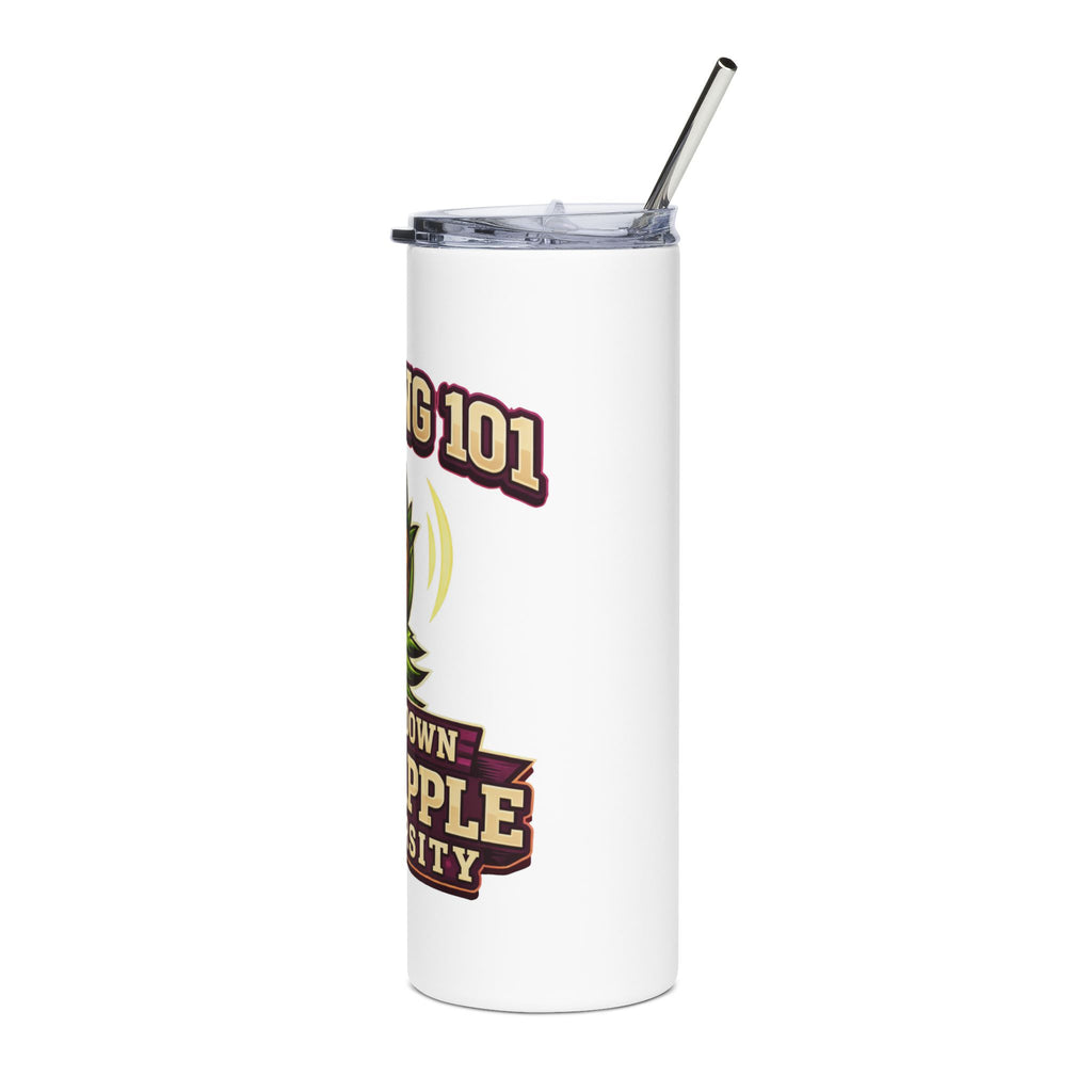Pineapple University 20oz Stainless Tumbler — 'Upside-Down Pineapple' Cocktail & Travel Cup