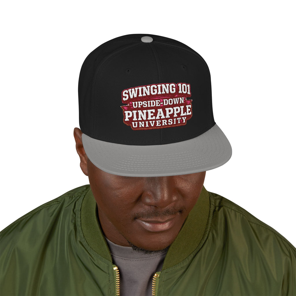 Embroidered Swinging 101 University Snapback Hat — Urban College-Style