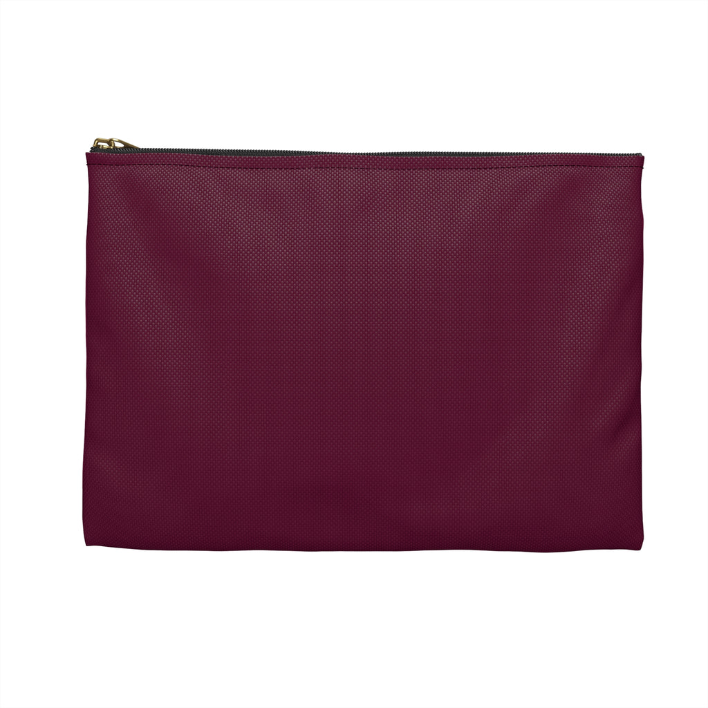 Accessory Pouch — Swinging 101 Maroon Makeup & Travel Zip Pouch