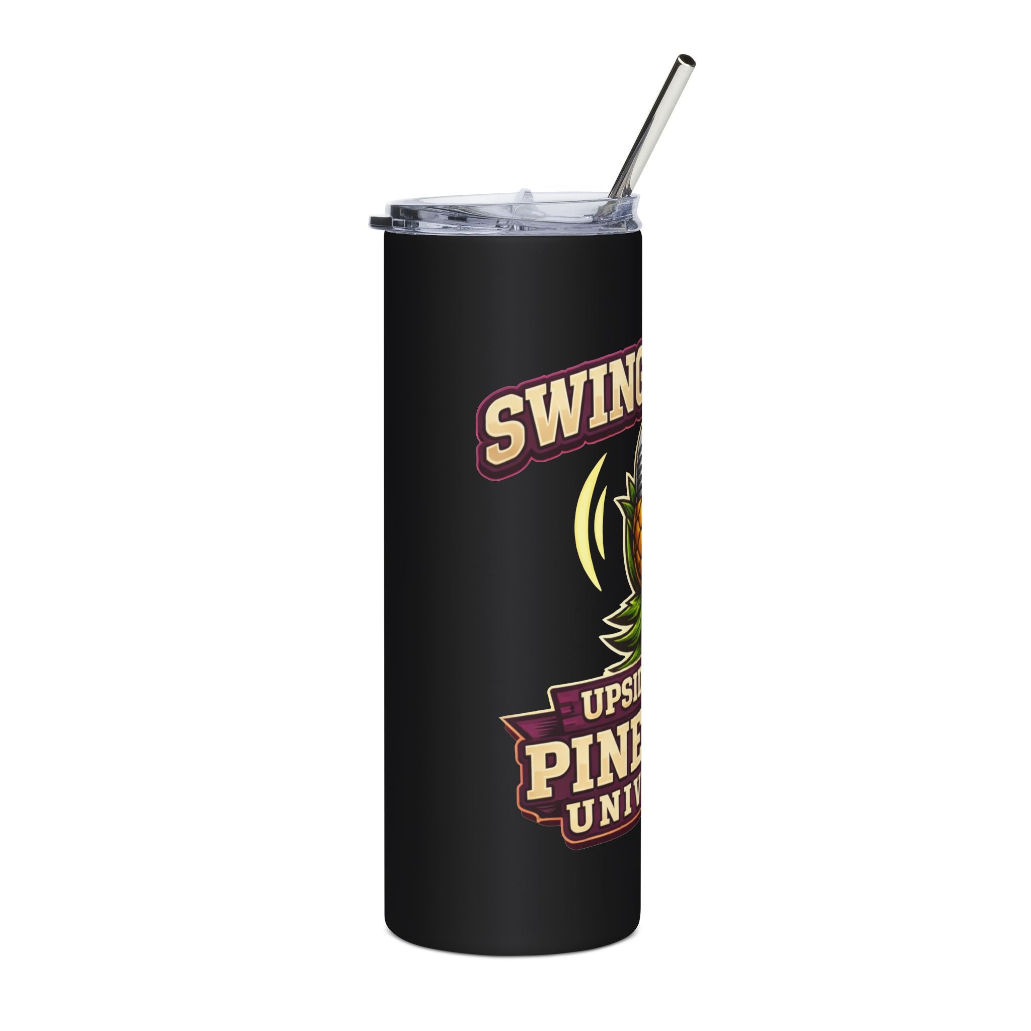 Pineapple University 20oz Stainless Tumbler — 'Upside-Down Pineapple' Cocktail & Travel Cup