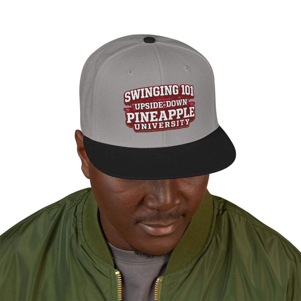 Embroidered Swinging 101 University Snapback Hat — Urban College-Style