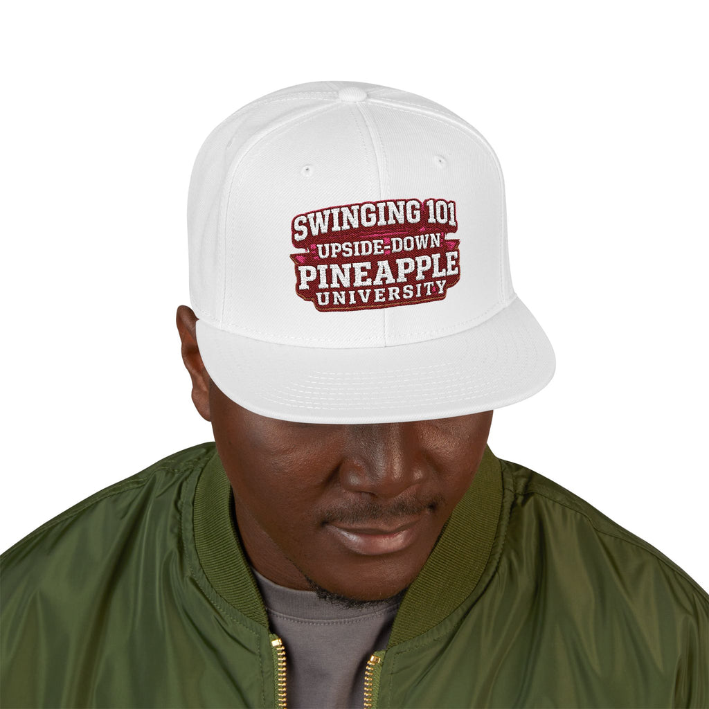 Embroidered Swinging 101 University Snapback Hat — Urban College-Style
