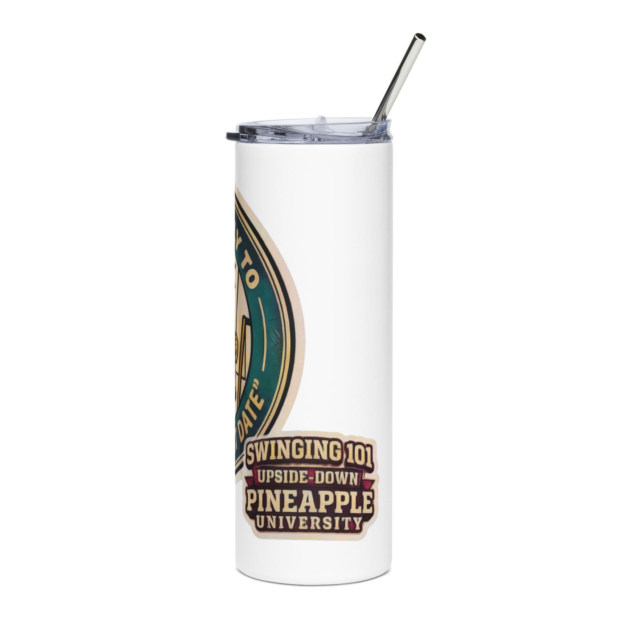 Playful Pineapple — 20oz Stainless Tumbler Travel Cup